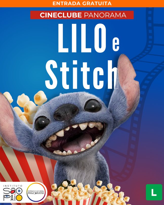 Cartaz da sessão de Lilo e Stitch no Cineclube Panorama