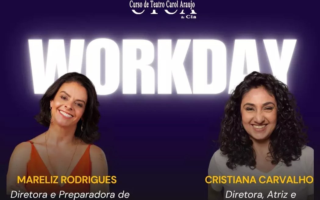 Cartaz do Workday sobre interpretação para TV e Cinema no Espaço Cultural Panorama